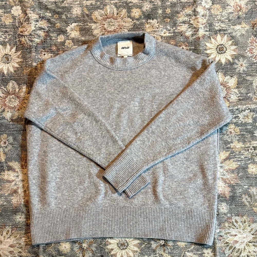 Aerie Gray Crewneck Sweater